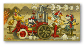 Mickey Mouse Fine Art Mickey Mouse Fine Art Mickey's Fire Brigade
